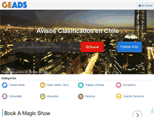 Tablet Screenshot of geads.cl